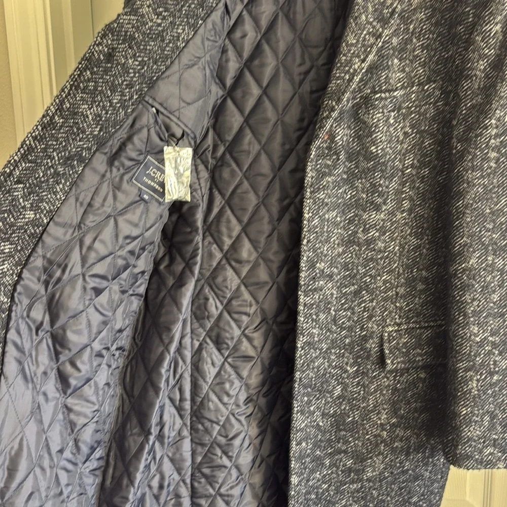 J Crew wool blend top coat. Worn only twice! Like new
